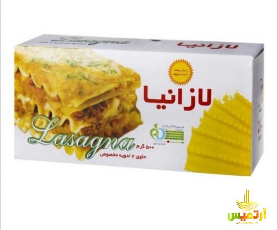 بررسی خواص موجود در لازانیا